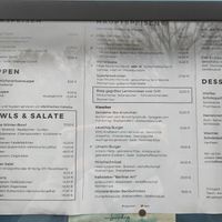 Die Speisekarte Stand April 2024 at Das Lauschig in Havixbeck
