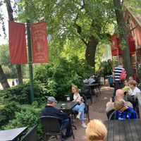 Takeout in the back at Tavern on the Green in New York City