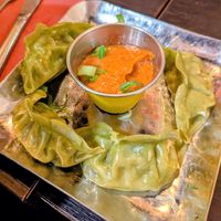 Vegetable Momos at Dhamaka Restaurant in Bristol