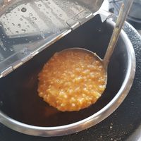Ezogelin soup (rice, lentils, tomato, herbs) at Marmara falafel&more in Ljubljana
