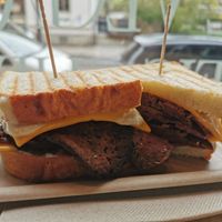 Pastrami Sandwich at Die Vegane Fleischerei in Dresden