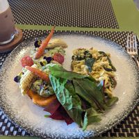Avo and eggs - so so tasty! at El Jardin Healthy Food And Coffee in Cusco