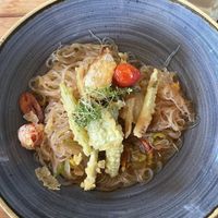 Tempura Gemüse auf Glasnudeln  at Gasthaus Urbaniwirt Bodensdorf in Sankt Urban