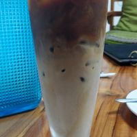 Iced coffee at Vida Bakery Cafe in Pakxe
