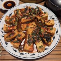 Tofu and tomato at Tam Coc Ngo Dong Homestay and Vegan Restaurant in Ninh Binh