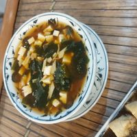 Miso soup at Tam Coc Ngo Dong Homestay and Vegan Restaurant in Ninh Binh