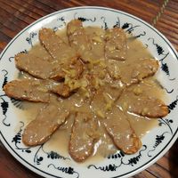 Tempe with ginger sauce at Tam Coc Ngo Dong Homestay and Vegan Restaurant in Ninh Binh