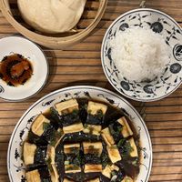 Steamed bun and tofu with seaweed  at Tam Coc Ngo Dong Homestay and Vegan Restaurant in Ninh Binh