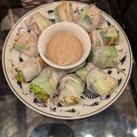 fresh spring rolls at Tam Coc Ngo Dong Homestay and Vegan Restaurant in Ninh Binh