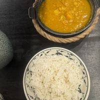 chickpea curry with rice  at Tam Coc Ngo Dong Homestay and Vegan Restaurant in Ninh Binh