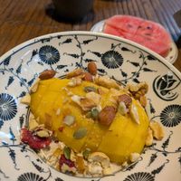 Overnight oats for breakfast at Tam Coc Ngo Dong Homestay and Vegan Restaurant in Ninh Binh