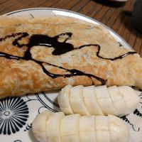 Banana pancake for breakfast at Tam Coc Ngo Dong Homestay and Vegan Restaurant in Ninh Binh