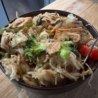 Stir-fried Rice Noodles at ChuMinh Tofu and Veggie Deli in Seattle