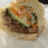 BBQ pork bahn mi  at ChuMinh Tofu and Veggie Deli in Seattle