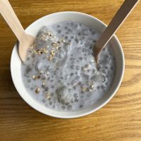 Banana tapioca pudding  at ChuMinh Tofu and Veggie Deli in Seattle