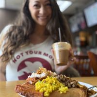 Coconut Milk Vietnamese Coffee. Yum!  at ChuMinh Tofu and Veggie Deli in Seattle