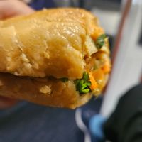Banh Mi spicy tofu sandwich at ChuMinh Tofu and Veggie Deli in Seattle