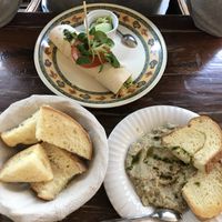 Greek sandwich, baba ghanoush  at Humus in Bolzano