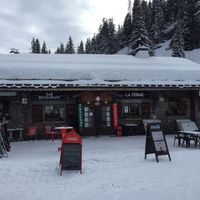 Restaurant La Ferme - Front/side view. at Restaurant La Ferme in Montriond