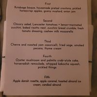 Menu at Miss Rachel's Pantry in Philadelphia