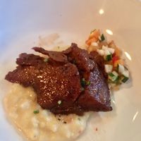 Roasted seitan with polenta  at Miss Rachel's Pantry in Philadelphia
