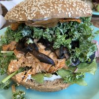 Jackfruit BBQ burger  at The Break Cafe in Thisted