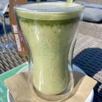 Matcha Lattee  at The Break Cafe in Thisted