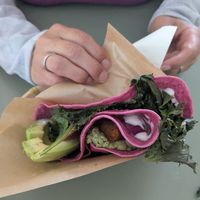 falafel wrap very delicious at The Break Cafe in Thisted