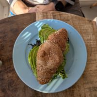 Croissant with avo at The Break Cafe in Thisted