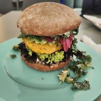 Quinoa burger at The Break Cafe in Thisted