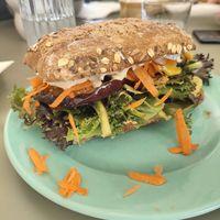 Aubergine sandwich at The Break Cafe in Thisted