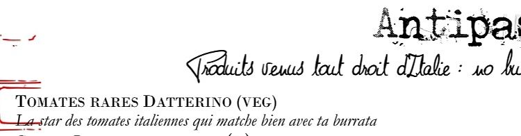 Vegan appetizer (basic tomatoes…) at The Village Terrazza in Paris