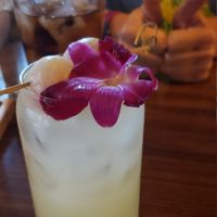 Lychee lemonade. They also have free refills on fountain drinks. at JINYA Ramen Bar in Arlington