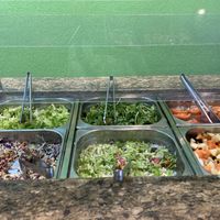 Salad bar  at Green Vegetarian Restaurante in Rio De Janeiro