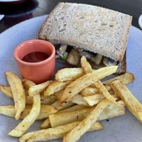 vegan club sandwich  at Ronda Café in Lourinha