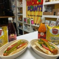 My reason for coming to Radical Plants, Hotdogs made from carrots., a whole food meat replacement option that is truly amazing! at Radical Plants in St Clair Shores