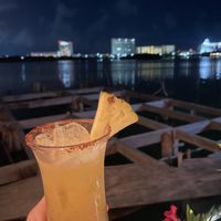 Tropical mezcal cocktail 👌  at Mayan Monkey in Cancun