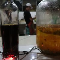 Traditional Peruvian pisco, here infusion with passionfruit #Veganuary at Wathiyana in Bagua Grande