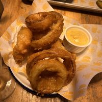 Onion rings   at The World Bar and Resturant in Queenstown
