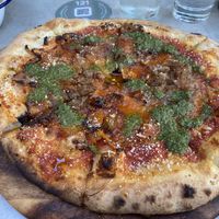 Pumpkin and pesto pizza   at Hotel Lona in Frankston