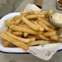 Truffle fries with vegan aioli  at Hotel Lona in Frankston
