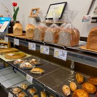 here is the toast bread that’s vegan it says only "麦" was used while on the ones next to it it says "乳" (milk) is used :) at Pan Factory An Jury Ku  in Osaka