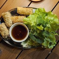 Spring rolls at Bam Pow in Port Douglas