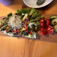 Vegetarian sandwich at Deli Kitchen in Munich