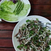 Larb vegano at Kaun Im Yok Vegan Restaurant - H&H in Vang Vieng