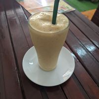 Mixed fruit shake at Kaun Im Yok Vegan Restaurant - H&H in Vang Vieng
