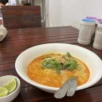 Noodle soup, very tasteful😄 at Kaun Im Yok Vegan Restaurant - H&H in Vang Vieng