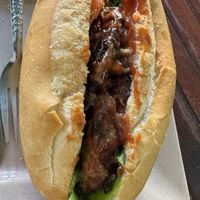 Vegan sandwich #Veganuary at Kaun Im Yok Vegan Restaurant - H&H in Vang Vieng