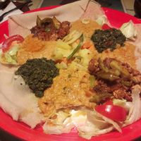 vegan platter at Mogogo in Karlsruhe