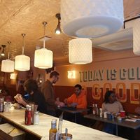 Interior #Veganuary at The Breakfast Club - Soho on Berwick St in London